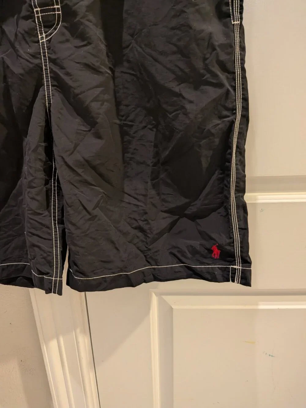 Polo Ralph Lauren Lined Swimming Shorts Black Cargo Pocket Mens Size XXL